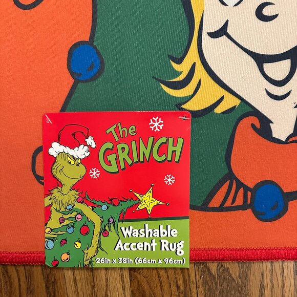 Grinch, Cindy Lou & Max Accent  Rug  26x38” NWT. Dr Seuss  Christmas Decor - Picture 2 of 4